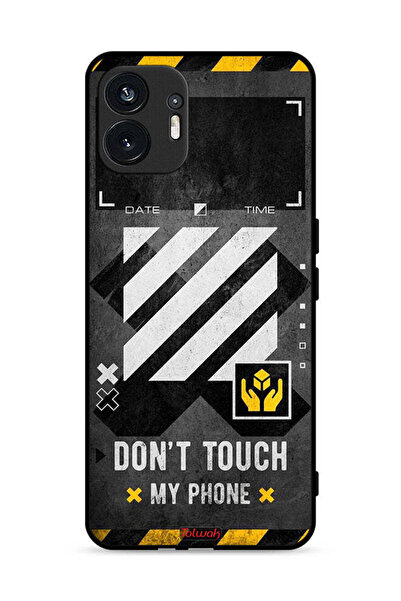 Tolwak Nothing Phone (2) 5G Protective Case Cover Do Not Touch My Phone