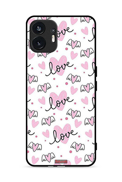 Tolwak Nothing Phone (2) 5G Protective Case Cover Love And Heart Art Pattern