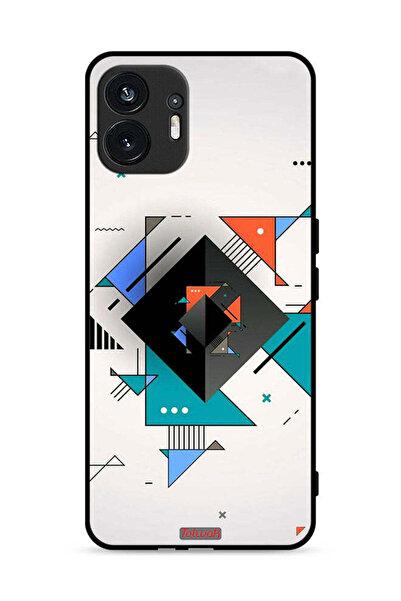 Tolwak غطاء حماية لهاتف Nothing Phone (2) 5G بأشكال مربعة ومثلثة ونمط تجريدي