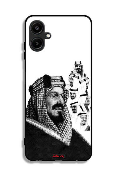 Tolwak غطاء حماية لهاتف سامسونج جالاكسي F06 5G، ملصق فني أبيض وأسود لملوك الم...