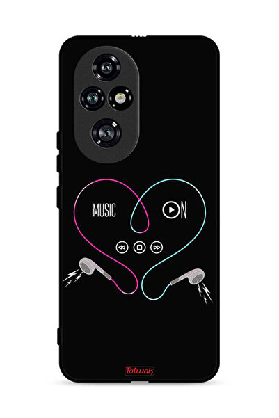 Tolwak غطاء حماية لهاتف Honor 200 Pro 5G مع موسيقى