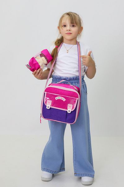 Probag Set de genți de școală Rucsac Cutie de prânz Suport stilou Jucărie de pluș Set de 3