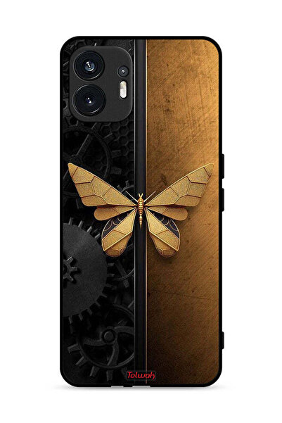 Tolwak Nothing Phone (2) 5G Protective Case Cover Steel Butterfly