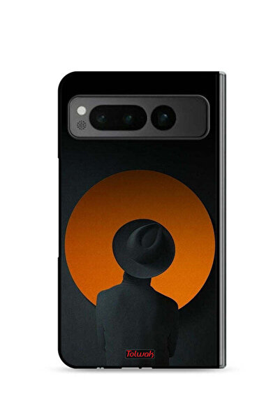 Tolwak غطاء حماية لهاتف جوجل بيكسل فولد 5G بتصميم قبعة بوي