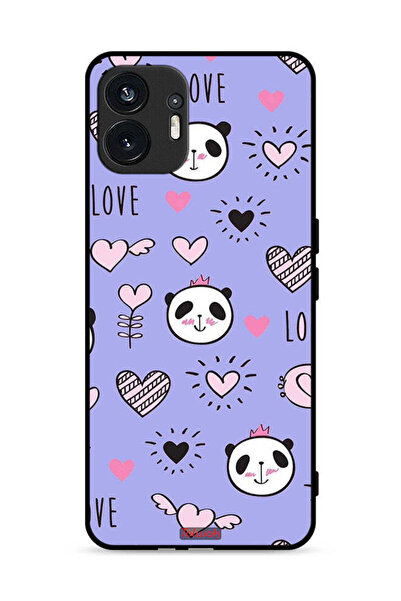 Tolwak Nothing Phone (2) 5G Protective Case Cover Love And Panda Doodle