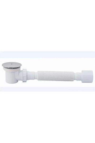LUXE Shower Tray Siphon Drain Tray with Cover Flat Shower Tray Bellows 50 Outlets