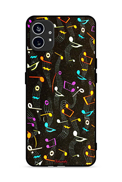 Tolwak Nothing Phone (1) 5G Protective Case Cover Music Fabric Pattern