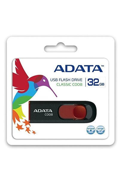 Adata C008 USB 2.0 32GB Black/Red