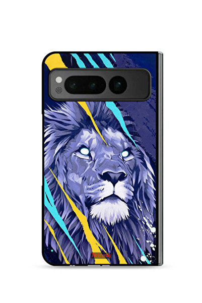 Tolwak غطاء حماية لهاتف جوجل بيكسل فولد 5G بتصميم الأسد الملك