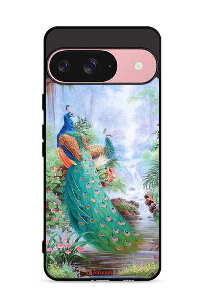 Tolwak غطاء حماية لجهاز Google Pixel 9 بتصميم الطاووس
