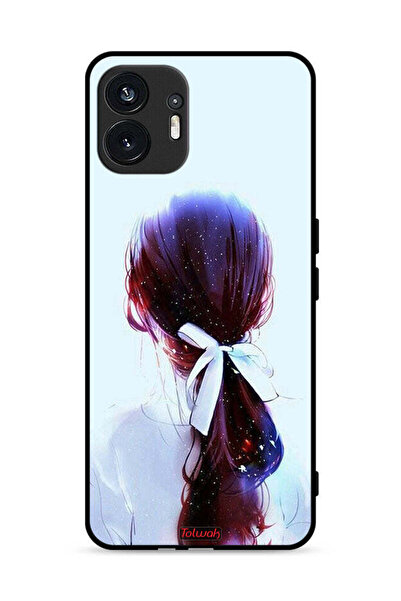 Tolwak غطاء حماية لهاتف Nothing Phone (2) 5G مع ربطة شعر وربطة شعر فنية للبنات