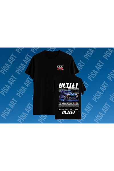 Pisa Art Μπλουζάκι Unisex με ειδικό σχέδιο Nissan Skyline Bullet
