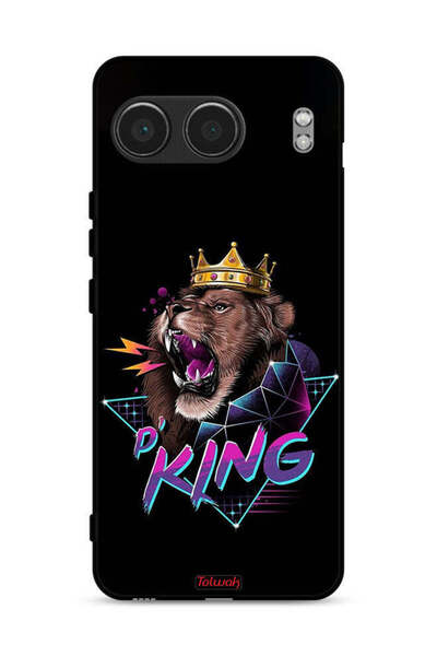 Tolwak غطاء حماية لهاتف OnePlus Nord 4 5G برسومات الأسد الملك