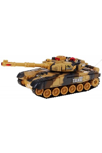 Toys Remote control tank 1:20 brown camouflage