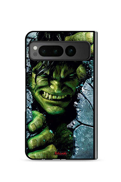 Tolwak غطاء حماية لهاتف جوجل بيكسل فولد 5G بتصميم هالك المذهل