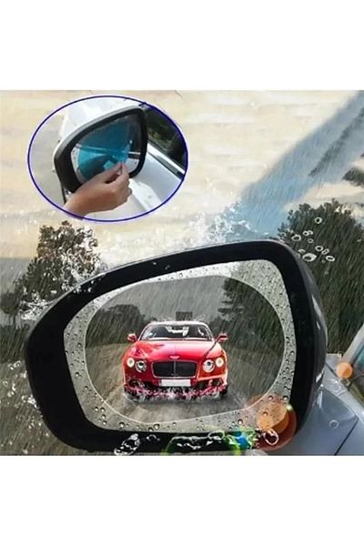 Mu Art Ahşap Auto Exterior Mirror Film Rearview Mirror Easy Vision Film Anti-Fog Rain Slider Film (Double)