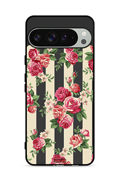 Tolwak غطاء حماية لجهاز Google Pixel 9 Pro بنقشة الورود