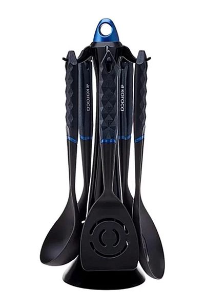 mivento Diamond Blue 6 Piece Serving Set with Stand