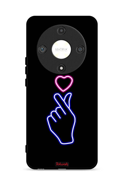 Tolwak غطاء حماية لهاتف Honor X9b 5G برسومات قلب سناب