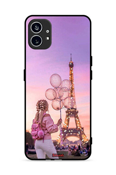 Tolwak غطاء حماية لهاتف Nothing Phone (1) 5G عليه صورة فتاة تحمل بالونات