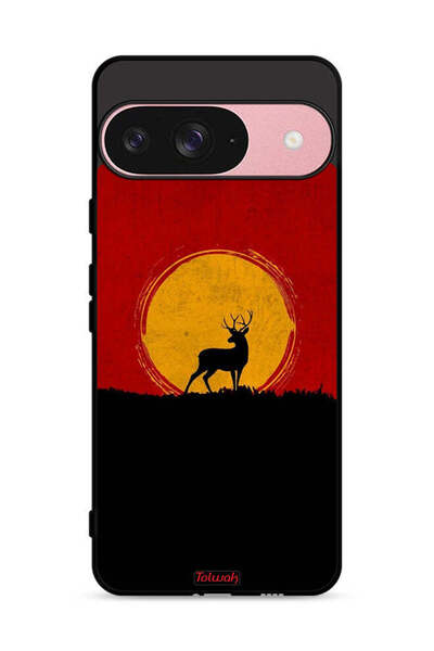 Tolwak غطاء حماية لجهاز Google Pixel 9 بتصميم غزال وقمر