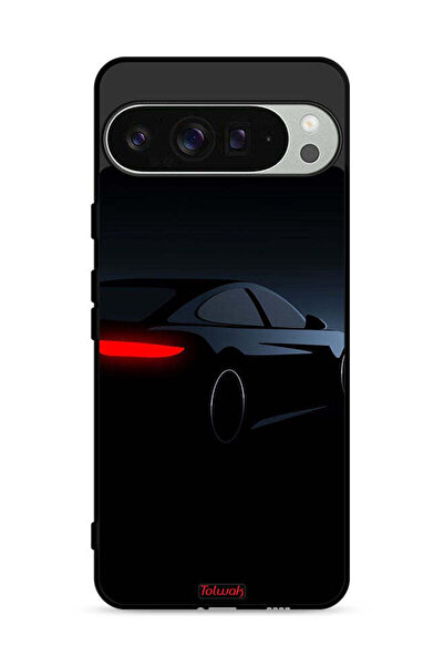 Tolwak غطاء حماية لجهاز Google Pixel 9 Pro XL - سيارة داكنة