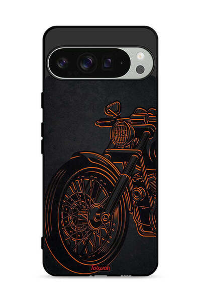 Tolwak غطاء حماية لهاتف Google Pixel 9 Pro XL بتصميم دراجة عتيقة