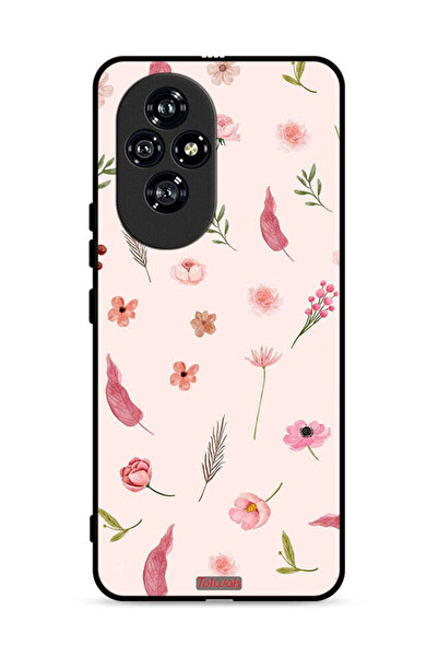 Tolwak Honor 200 5G Protective Case Cover Leaves And Roses Pattern