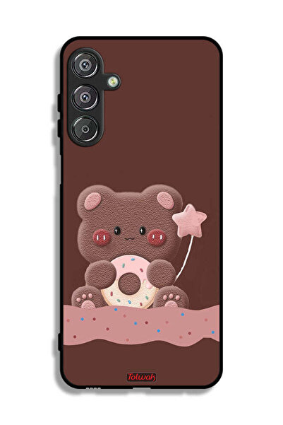 Tolwak غطاء حماية لهاتف سامسونج جالاكسي M16 5G بطبعة دب دونات