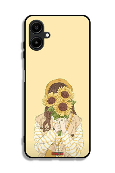 Tolwak غطاء حماية لهاتف سامسونج جالاكسي M06 5G بنقشة عباد الشمس وإخفاء الوجه