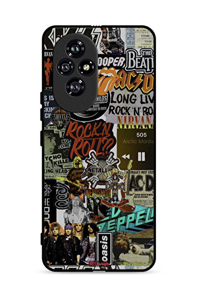 Tolwak غطاء حماية لهاتف Honor 200 5G، تحيا موسيقى الروك أند رول