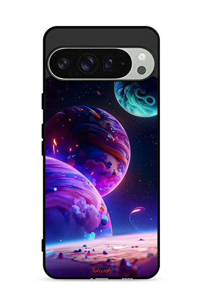 Tolwak غطاء حماية لجهاز Google Pixel 9 Pro XL بنمط كوكبي