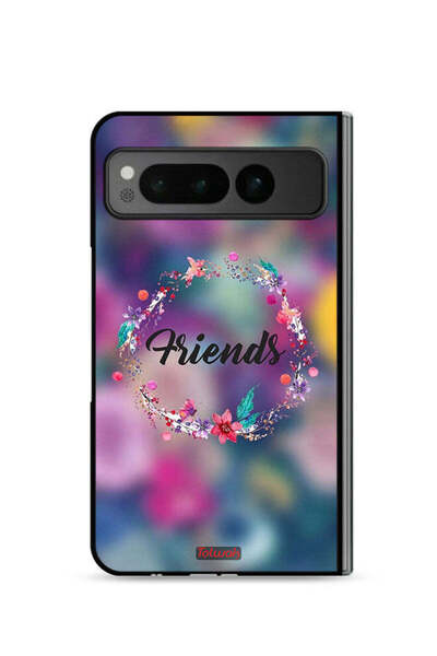 Tolwak غطاء حماية لهاتف جوجل بيكسل فولد 5G بتصميم خاتم أصدقاء الزهور