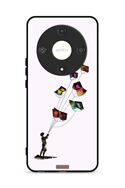 Tolwak غطاء حماية لهاتف Honor X9b 5G بتصميم كتاب الطائرات الورقية