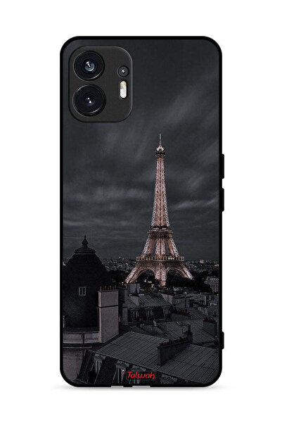 Tolwak غطاء حماية لهاتف Nothing Phone (2) 5G بتصميم برج إيفل في الليل
