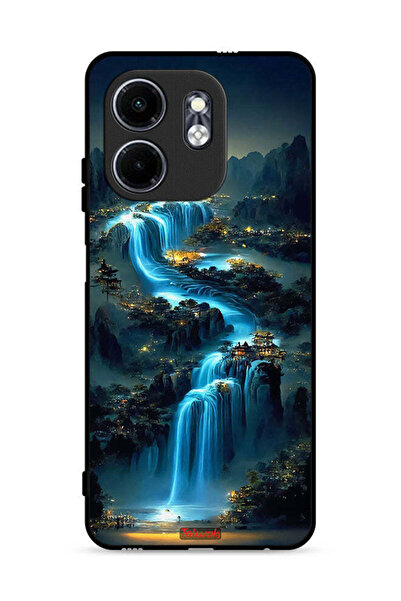 Tolwak غطاء حماية لهاتف إنفينيكس سمارت 9 4G بنقشة شلال