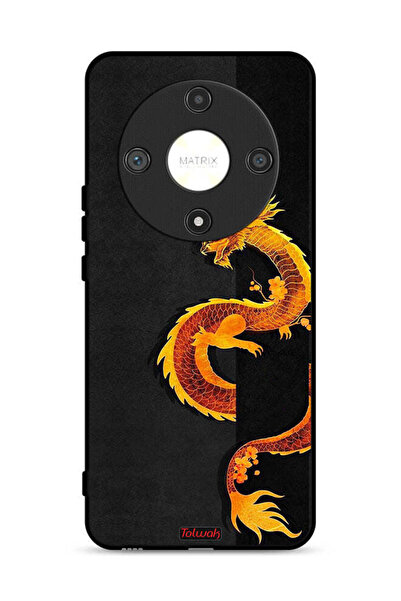 Tolwak غطاء حماية لهاتف Honor X9b 5G برسومات التنين