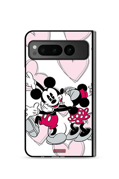 Tolwak غطاء حماية لهاتف جوجل بيكسل فولد 5G بتصميم عناق ميكي ماوس