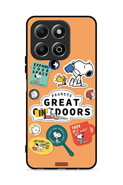 Tolwak غطاء حماية لهاتف Honor X6b 4G بملصقات الفول السوداني