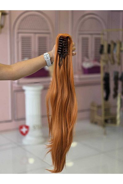 LOLLY PONY ذيل حصان من الألياف الاصطناعية مع مشبك مشبك