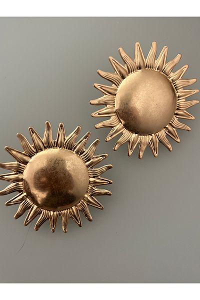 Hoop jewelery Big Form Design Sun Earrings