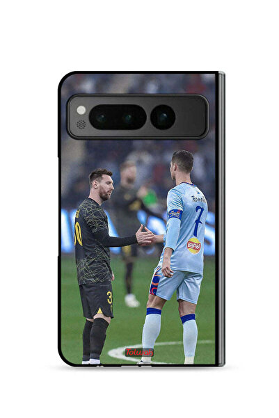 Tolwak غطاء حماية لهاتف جوجل بيكسل فولد 5G ميسي ورونالدو