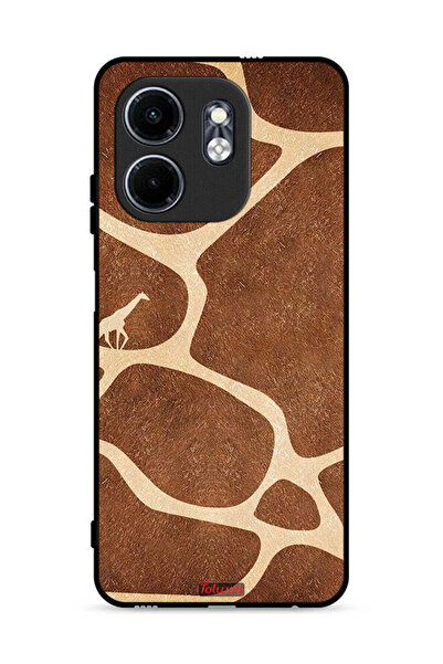 Tolwak غطاء حماية لهاتف Infinix Smart 9 4G بنقشة جلد الزرافة