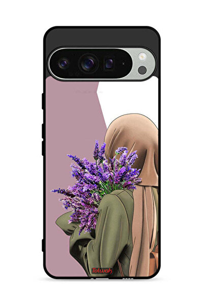 Tolwak غطاء حماية لهاتف Google Pixel 9 Pro يحمل زهرة