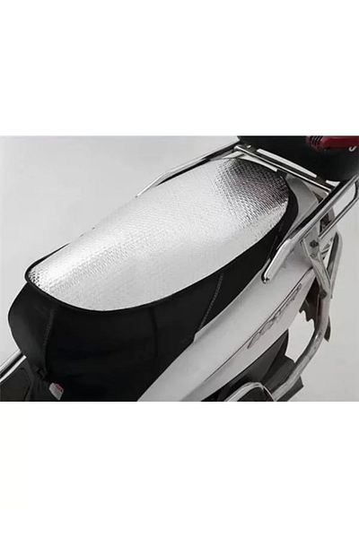 Mu Art Ahşap Motorcycle Saddle Protector Case, Waterproof Saddle Sunshade, Motorcycle Seat Protector Pad 60X35 cm