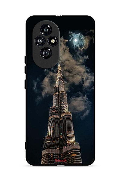 Tolwak غطاء حماية لهاتف Honor 200 5G برج خليفة في الليل