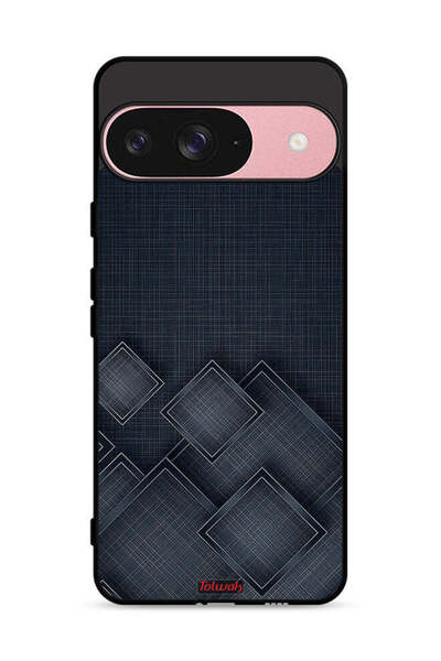 Tolwak غطاء حماية لجهاز Google Pixel 9 بنقشة مربعات على القماش