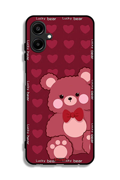 Tolwak غطاء حماية لهاتف سامسونج جالاكسي F06 5G، الدب المحظوظ