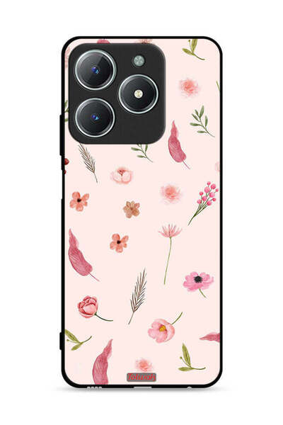 Tolwak غطاء حماية لهاتف Realme C61 4G بنقشة أوراق وورود