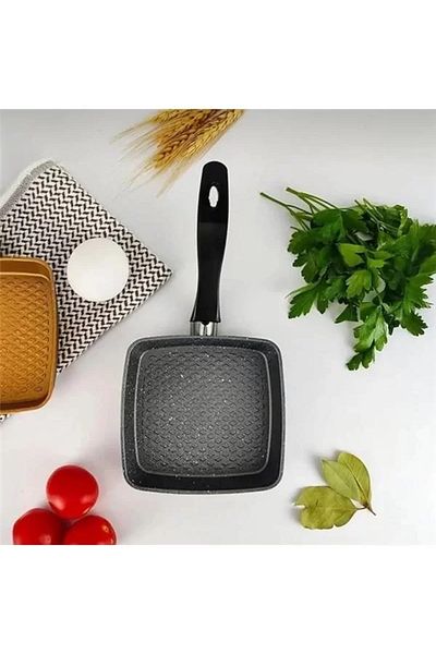 STOREMAX Fireproof Non-Stick Granite Coated Casting Mini Pan, Egg and Sauce Pan, Mini Space Saving